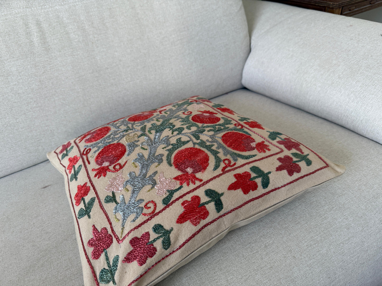 Suzani Hand Embroidered Cushion