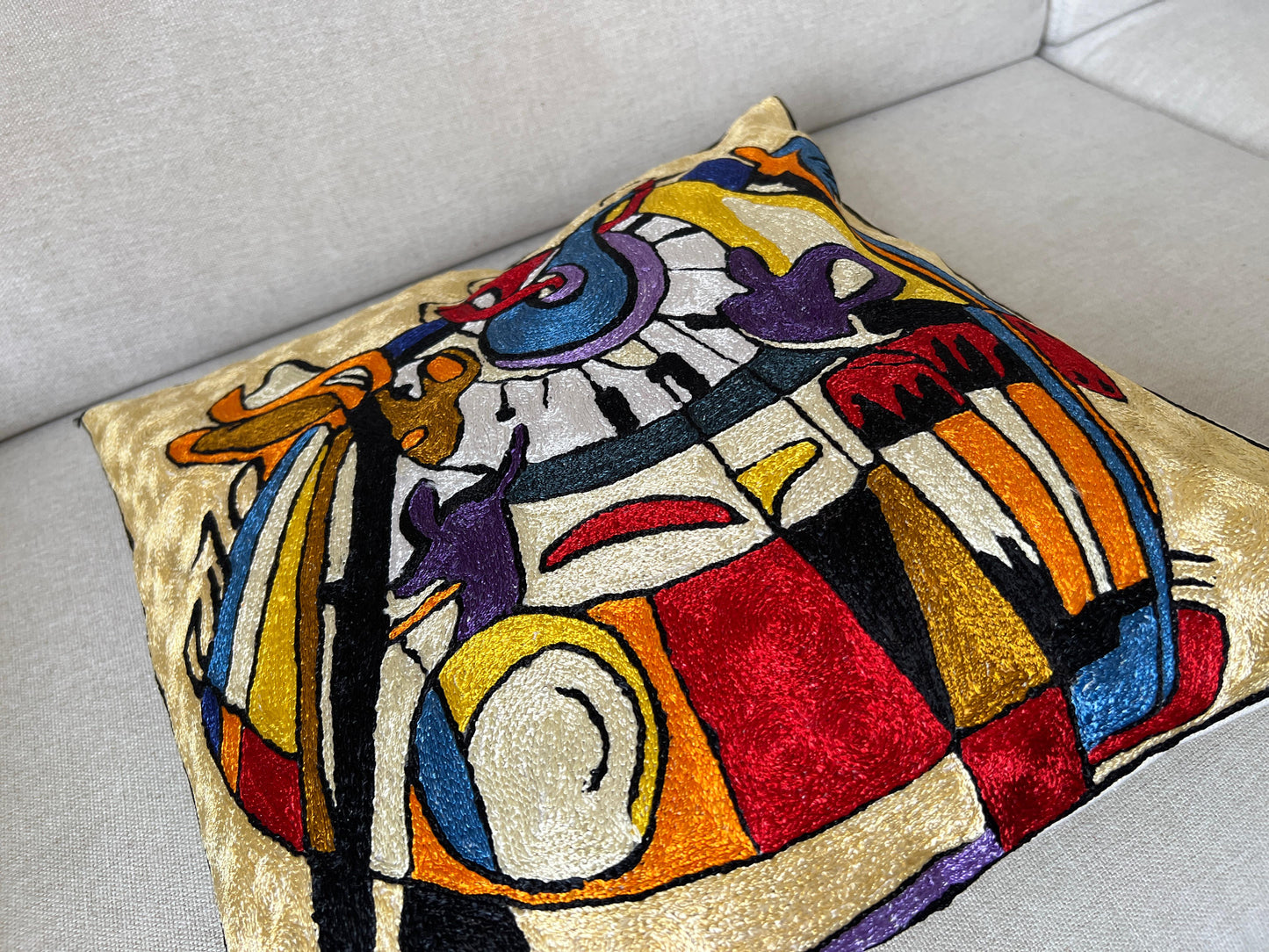 Suzani Hand Embroidered Cushion