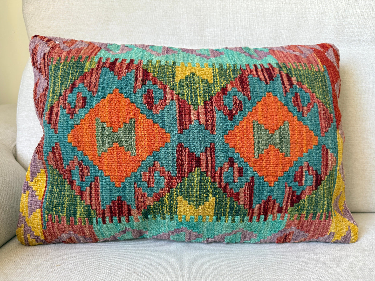 Hand woven Kilim cushion cover (60x40cm)