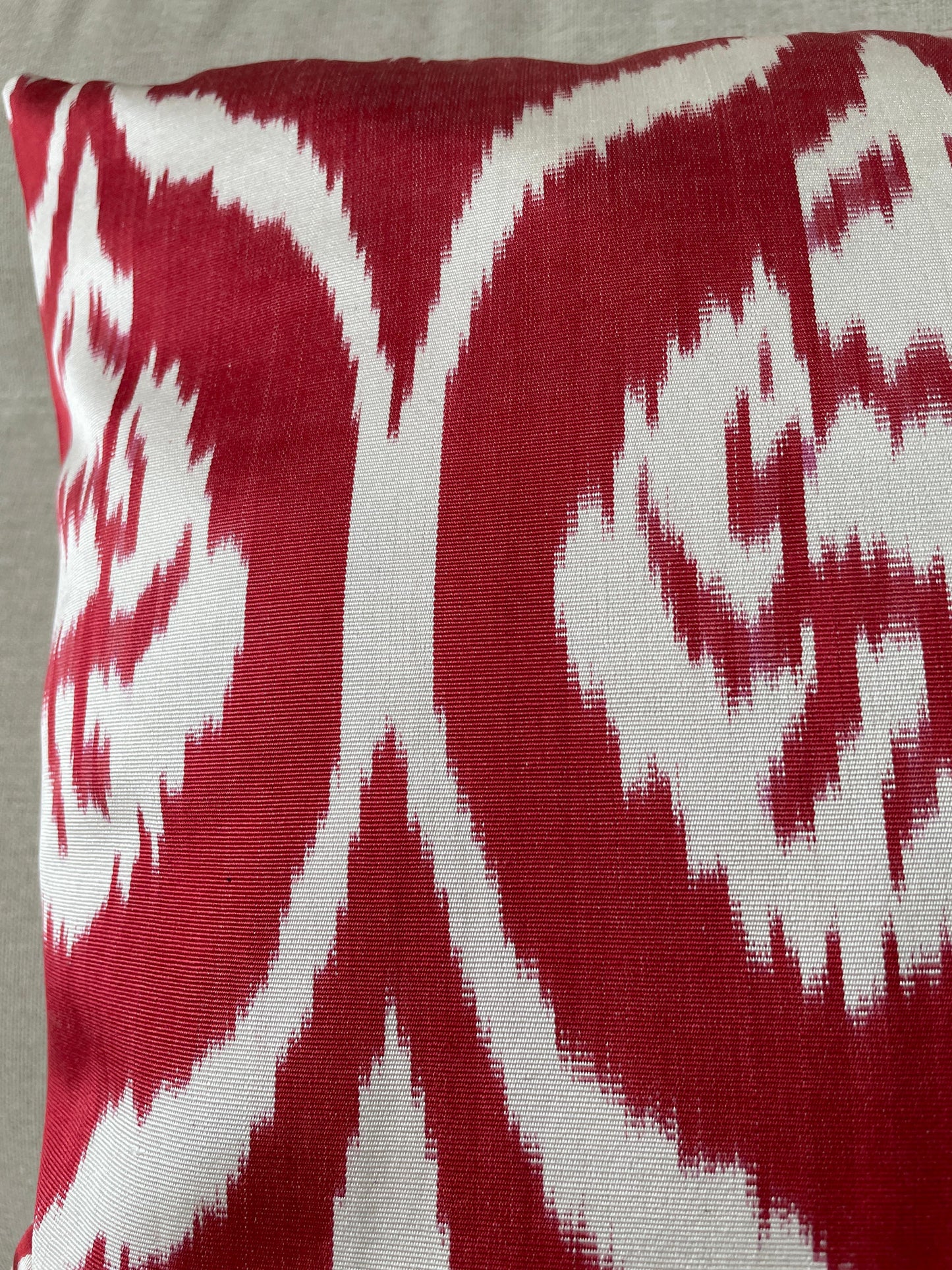 Ikat Velvet silk cushion 50x50cm.