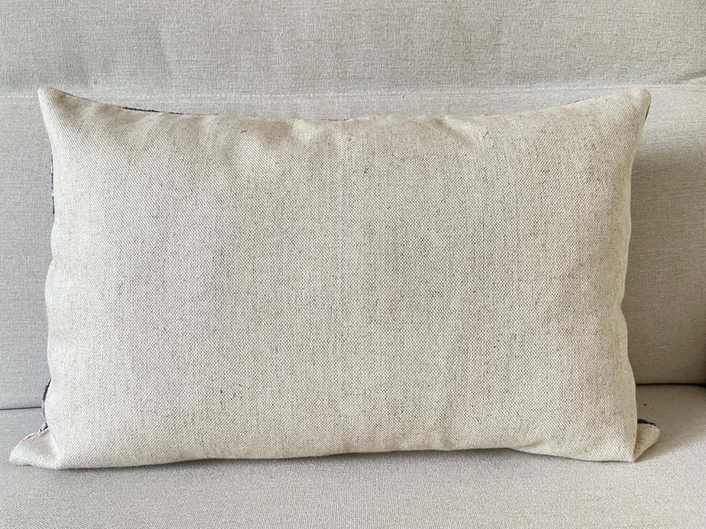 Ikat velvet cushion Hand made (40x60cm)