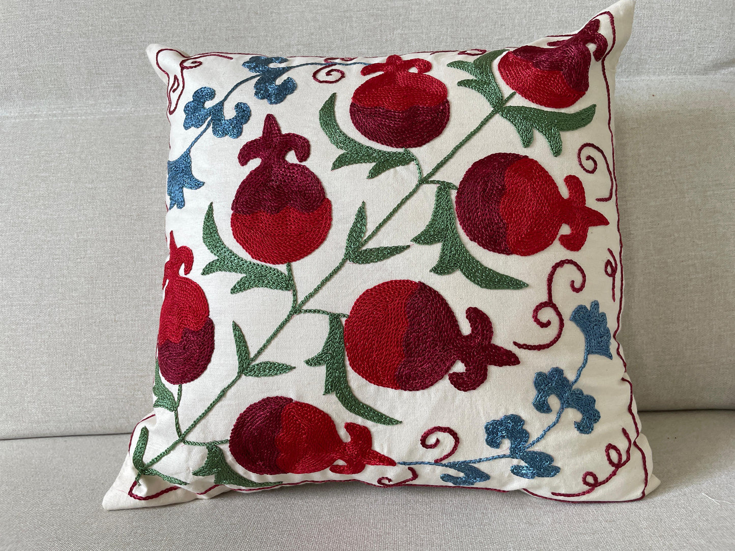 Suzani Hand Embroidered Cushion