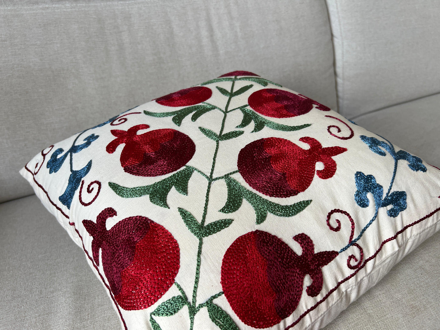 Suzani Hand Embroidered Cushion