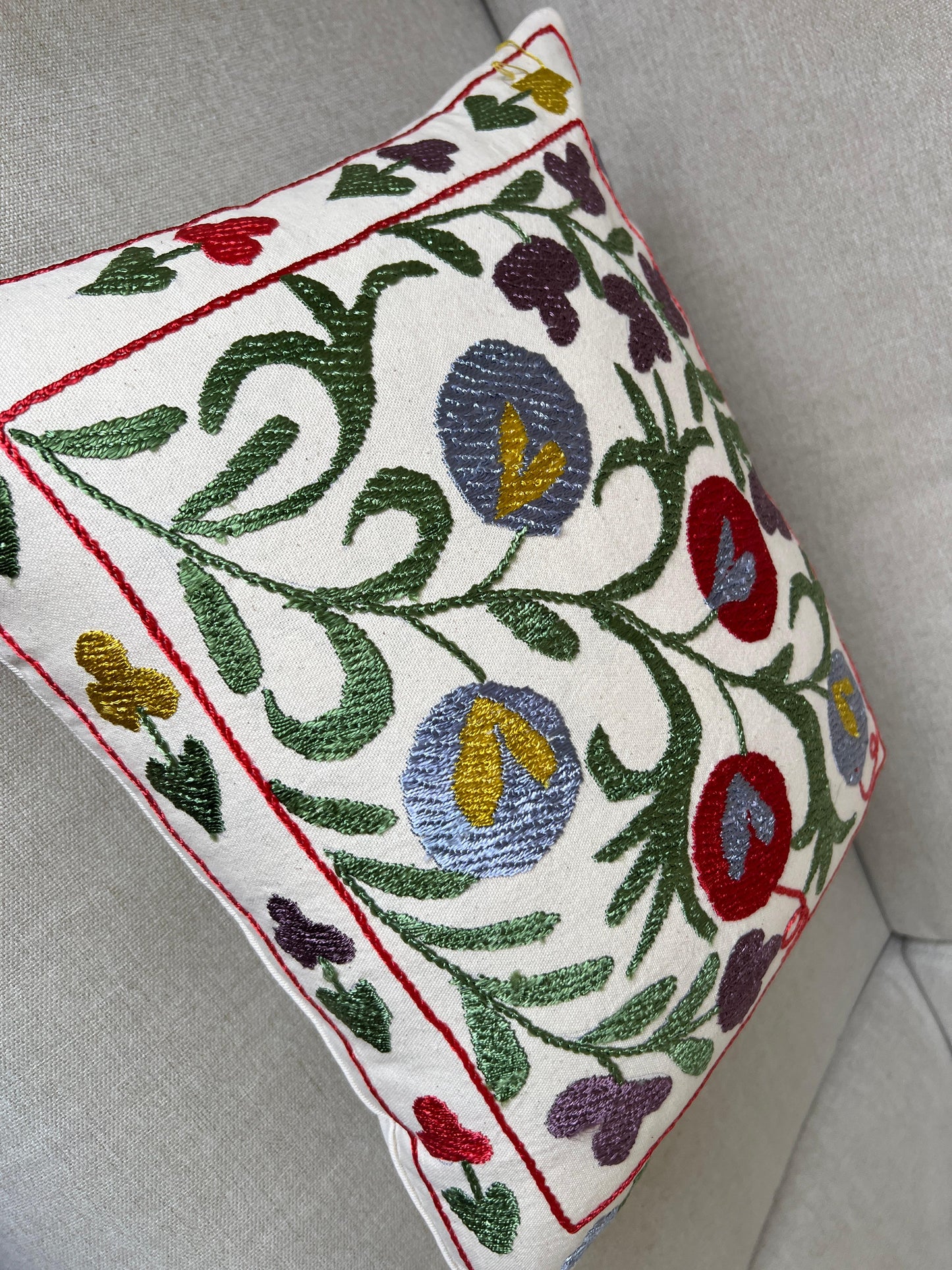 Suzani Hand Embroidered Cushion