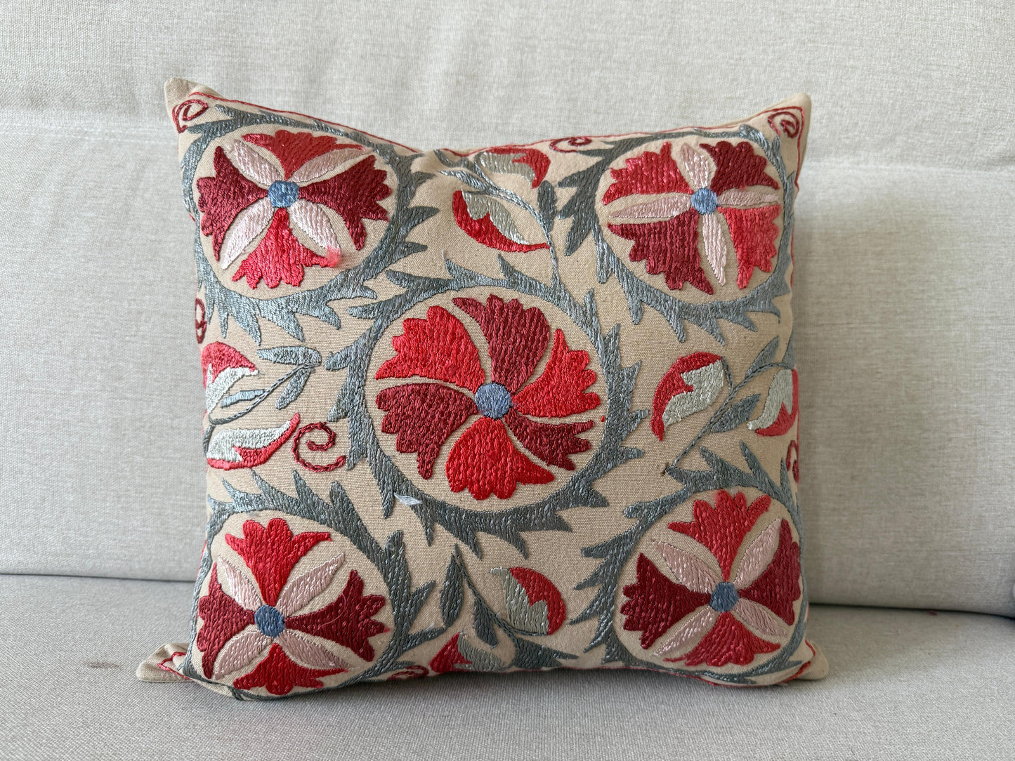 Suzani Hand Embroidered Cushion