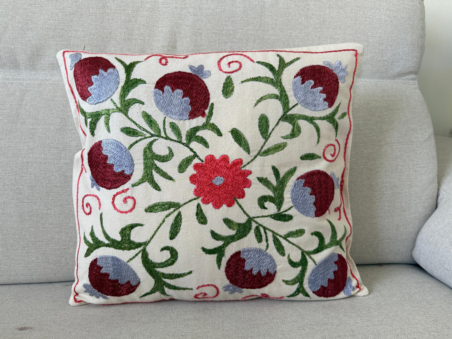 Suzani Hand Embroidered Cushion