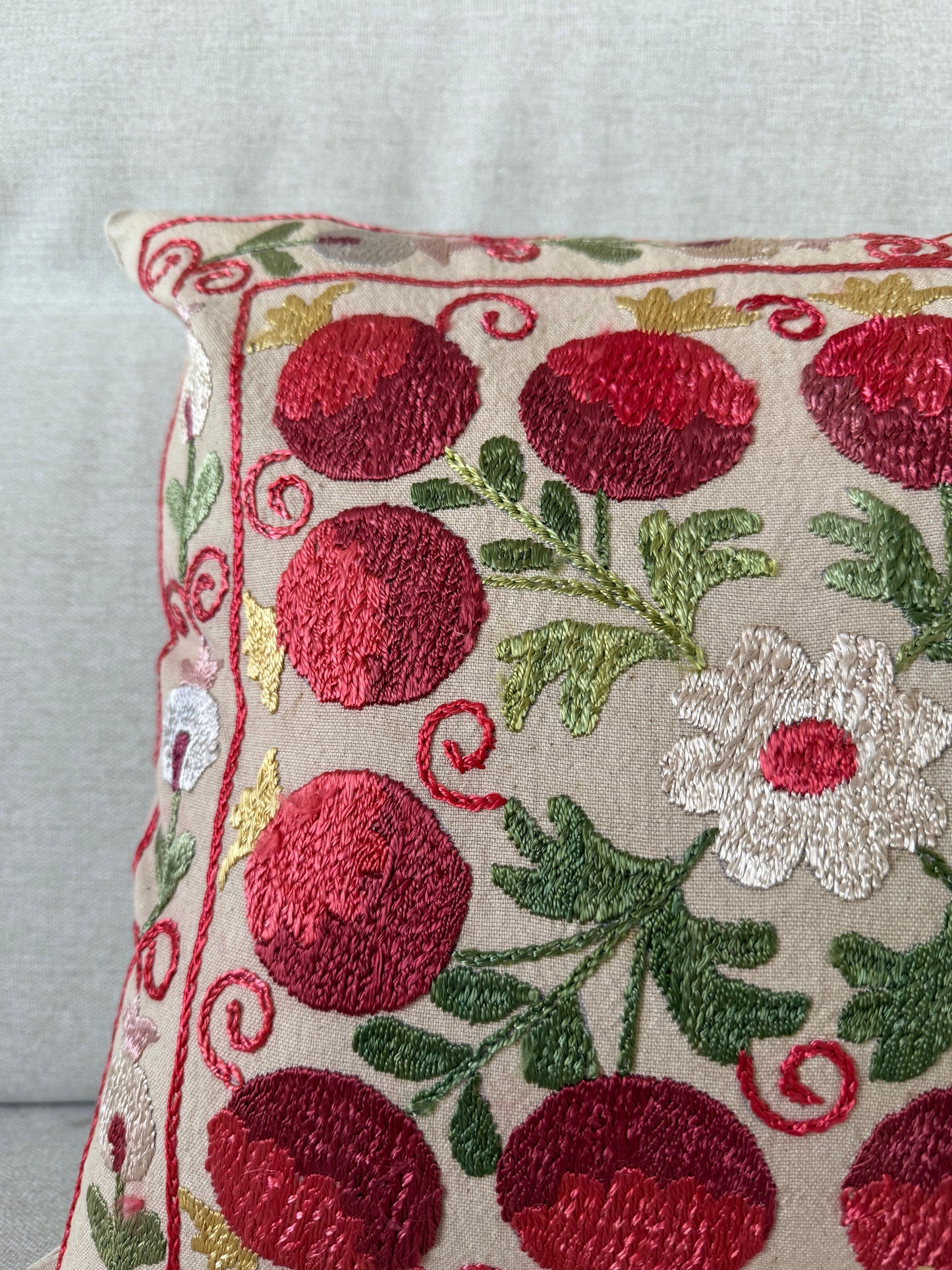 Suzani Hand Embroidered Cushion