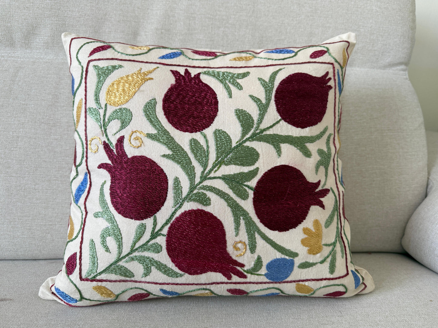 Suzani Hand Embroidered Cushion