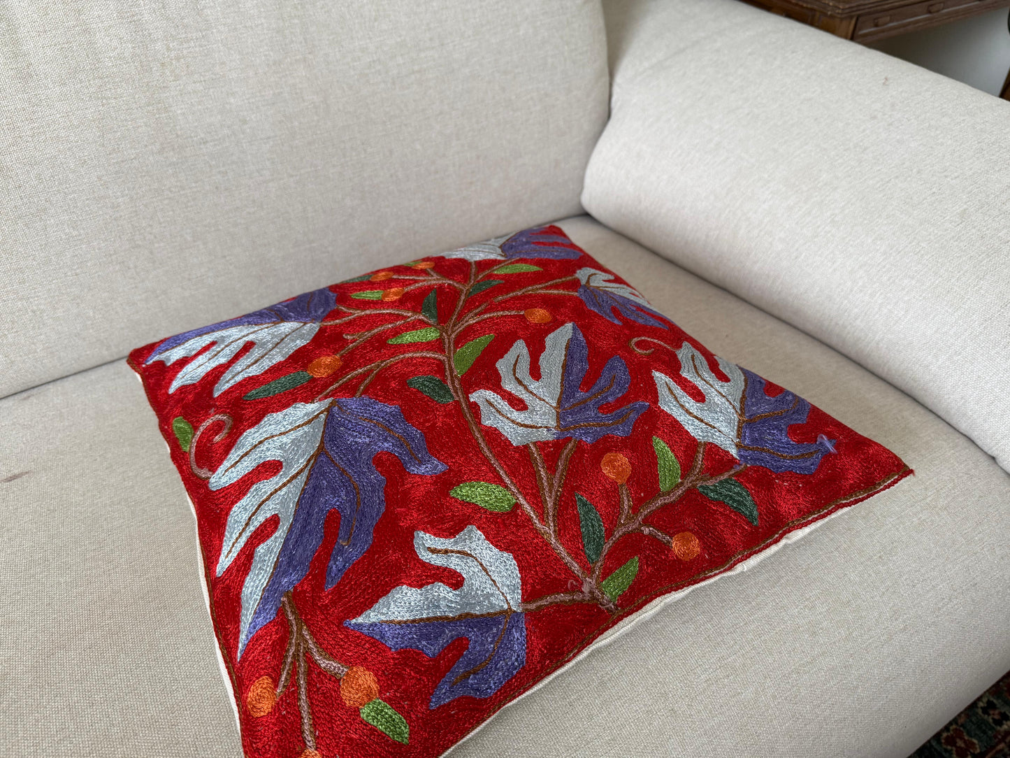 Suzani Hand Embroidered Cushion