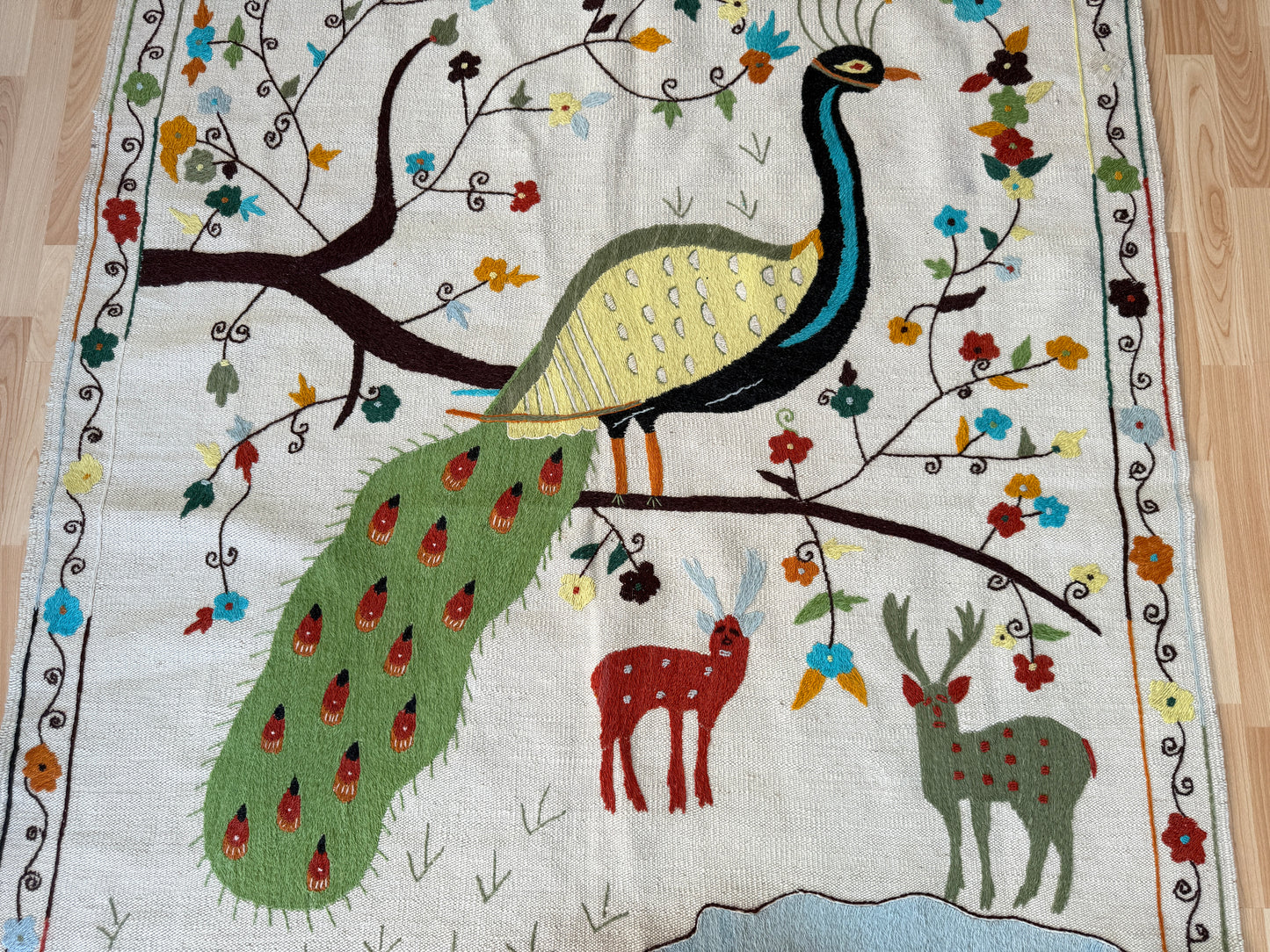 Suzani Vintage Embroidered Kilim