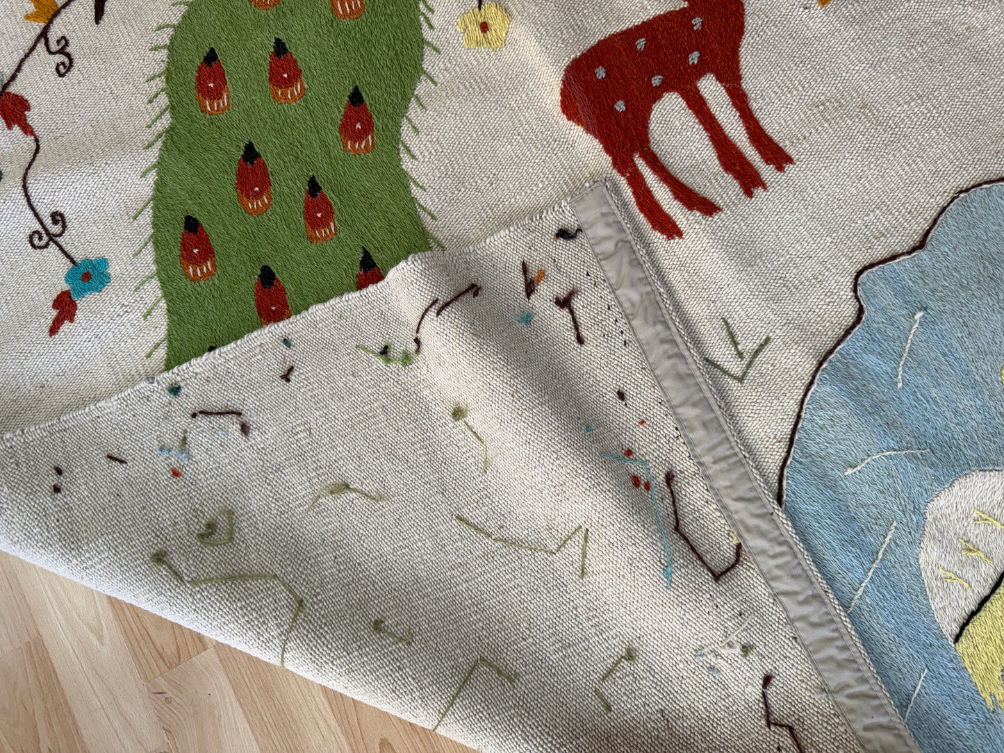 Suzani Vintage Embroidered Kilim
