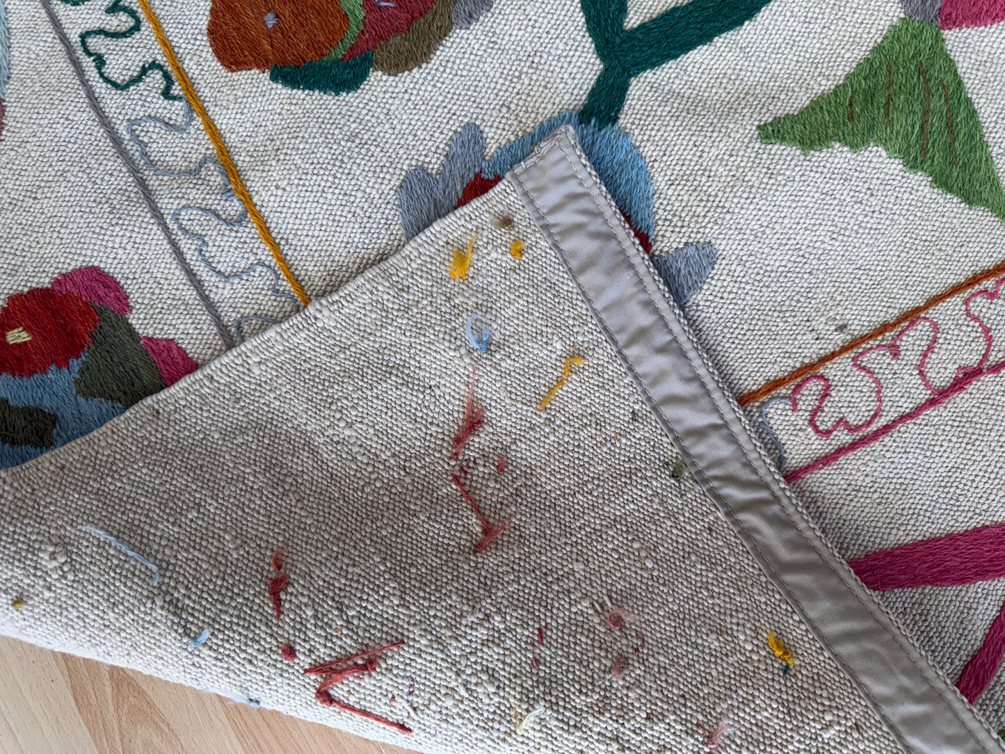 Suzani Vintage Embroidered Kilim