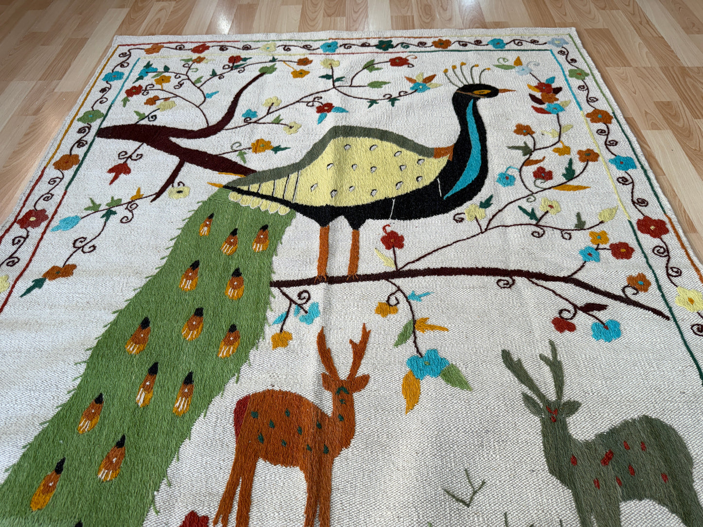 Suzani Vintage Embroidered Kilim