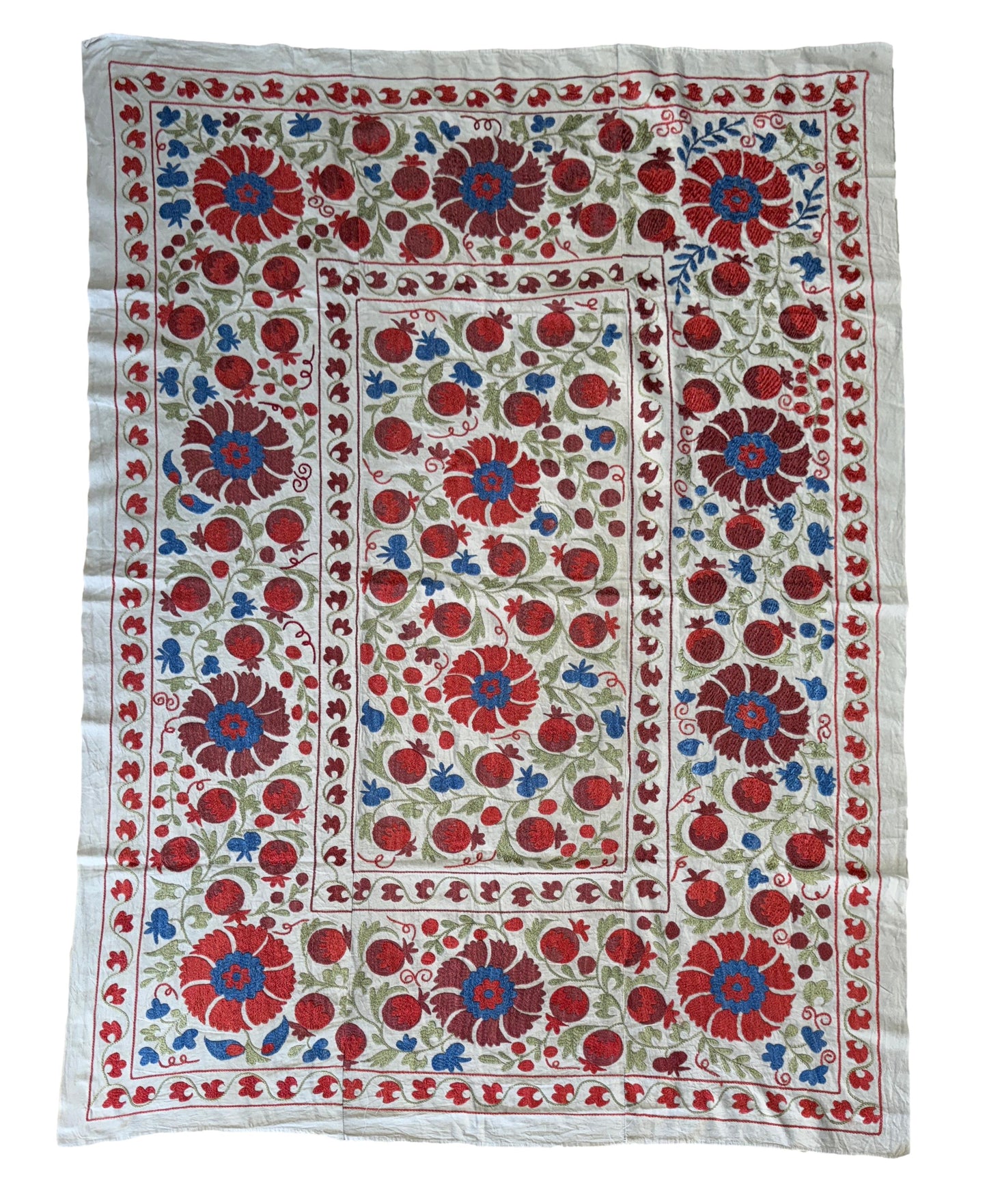 Suzani Hand Embroidered Silk