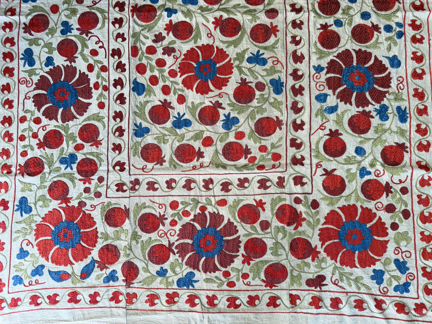 Suzani Hand Embroidered Silk