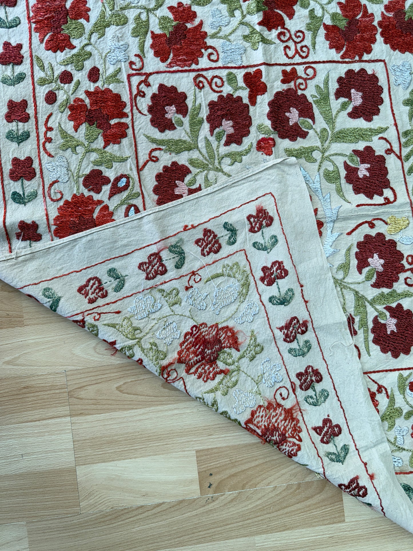 Suzani Hand Embroidered Silk