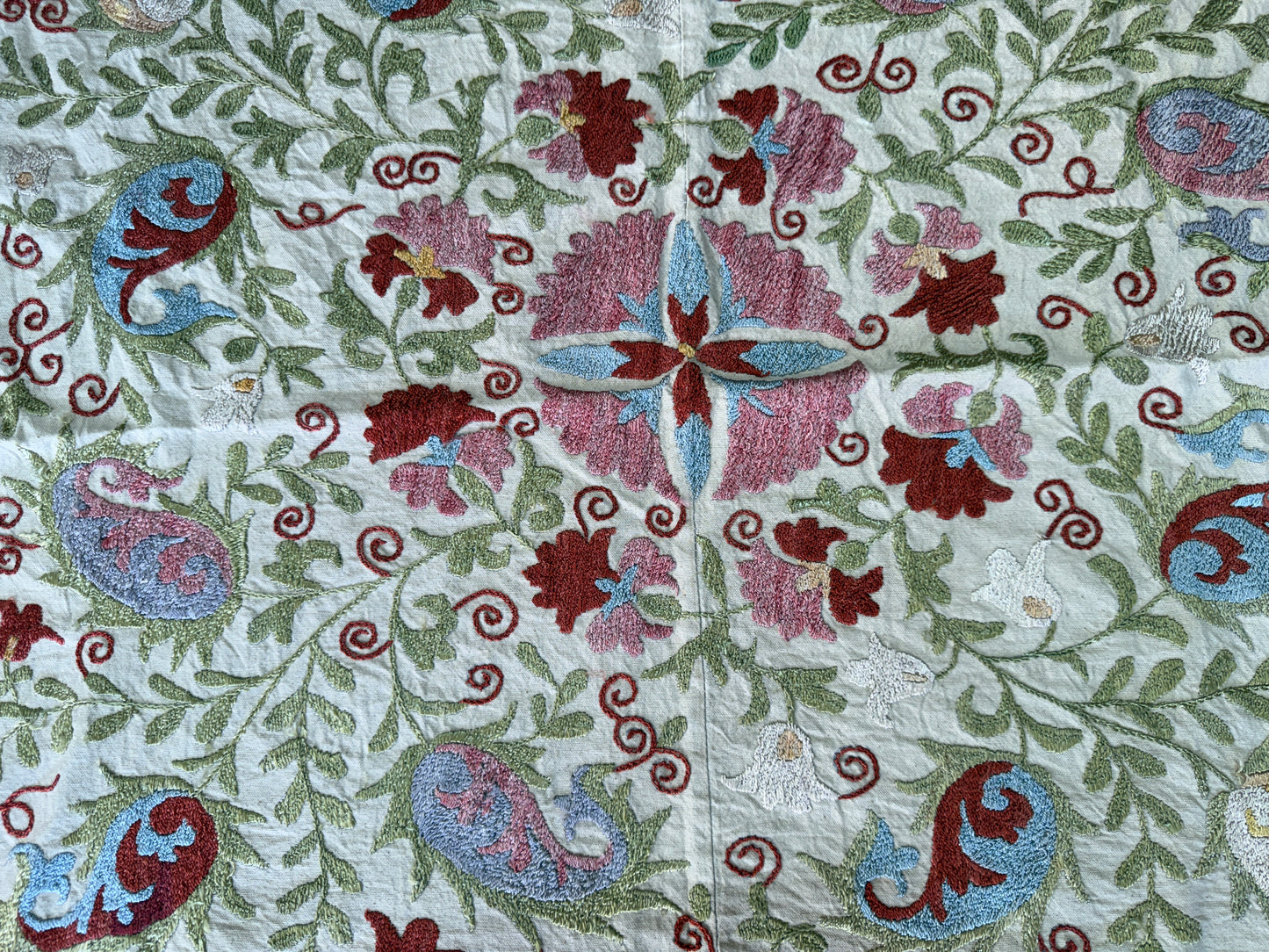 Suzani Hand Embroidered Silk