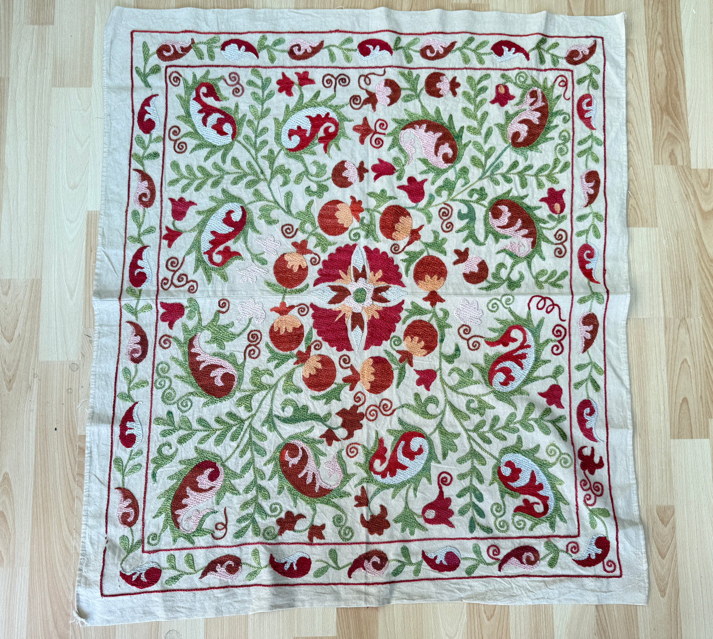 Suzani Hand Embroidered Silk
