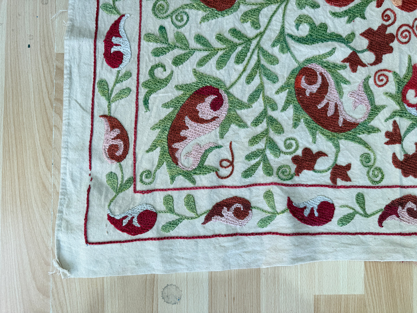 Suzani Hand Embroidered Silk