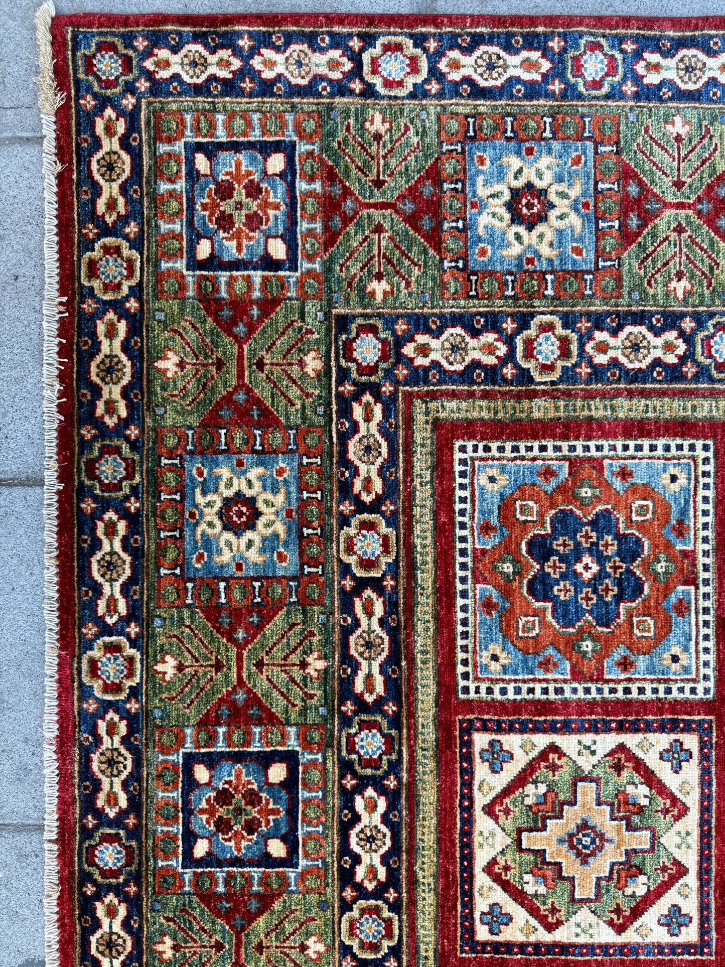 Oriental Square Rug.