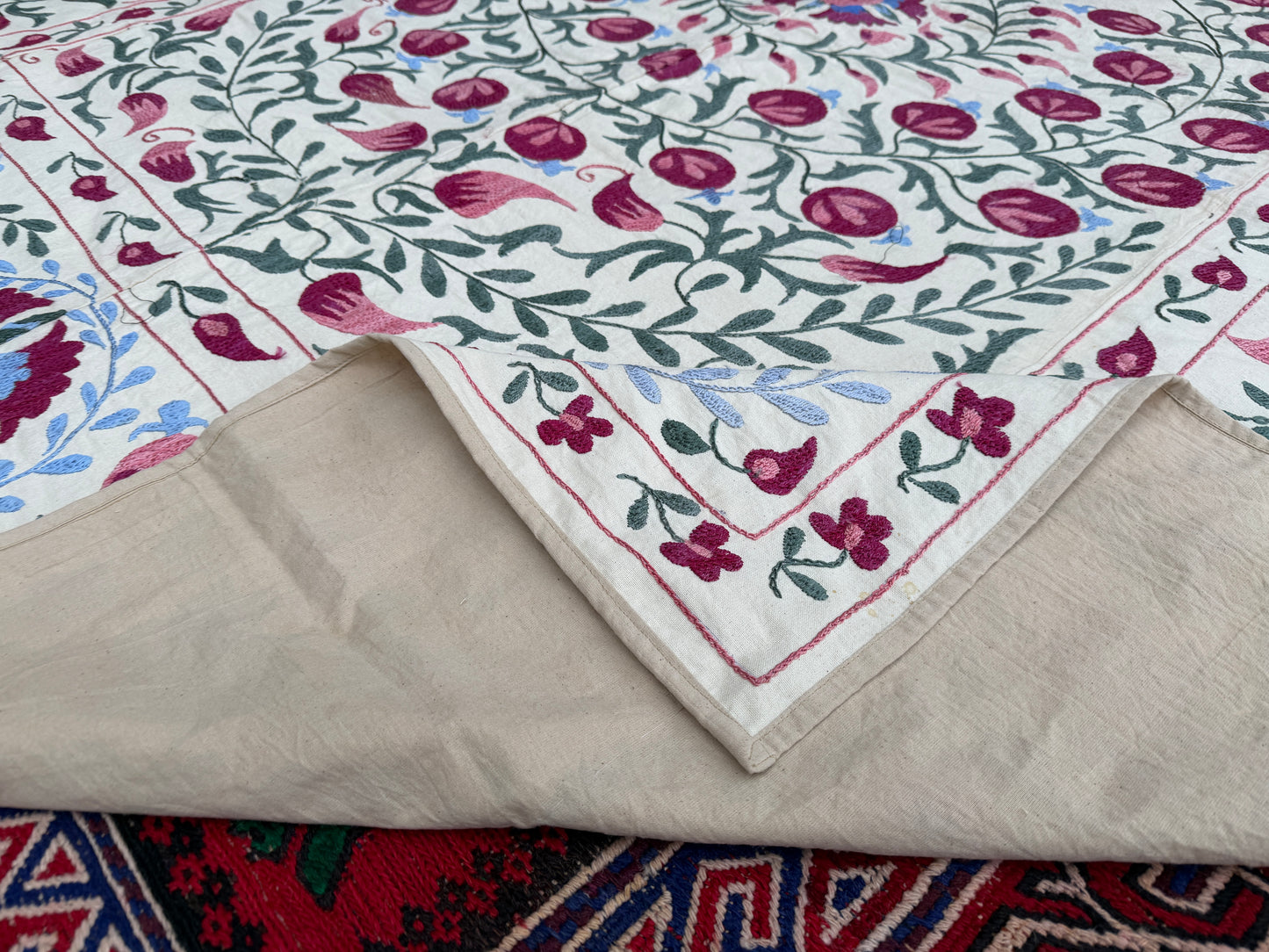 Suzani Hand Embroidered Silk