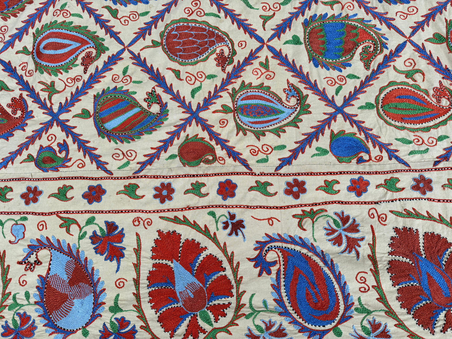 Suzani Hand Embroidered Silk