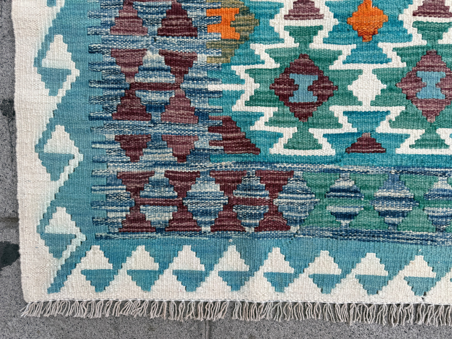 Classic Afghan Maimana Kilim 194x158cm