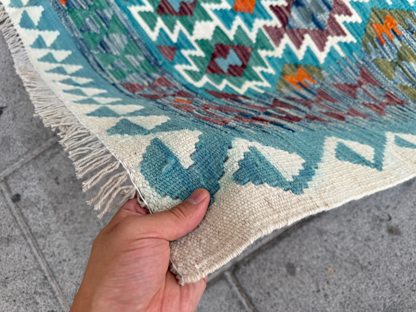 Classic Afghan Maimana Kilim 194x158cm