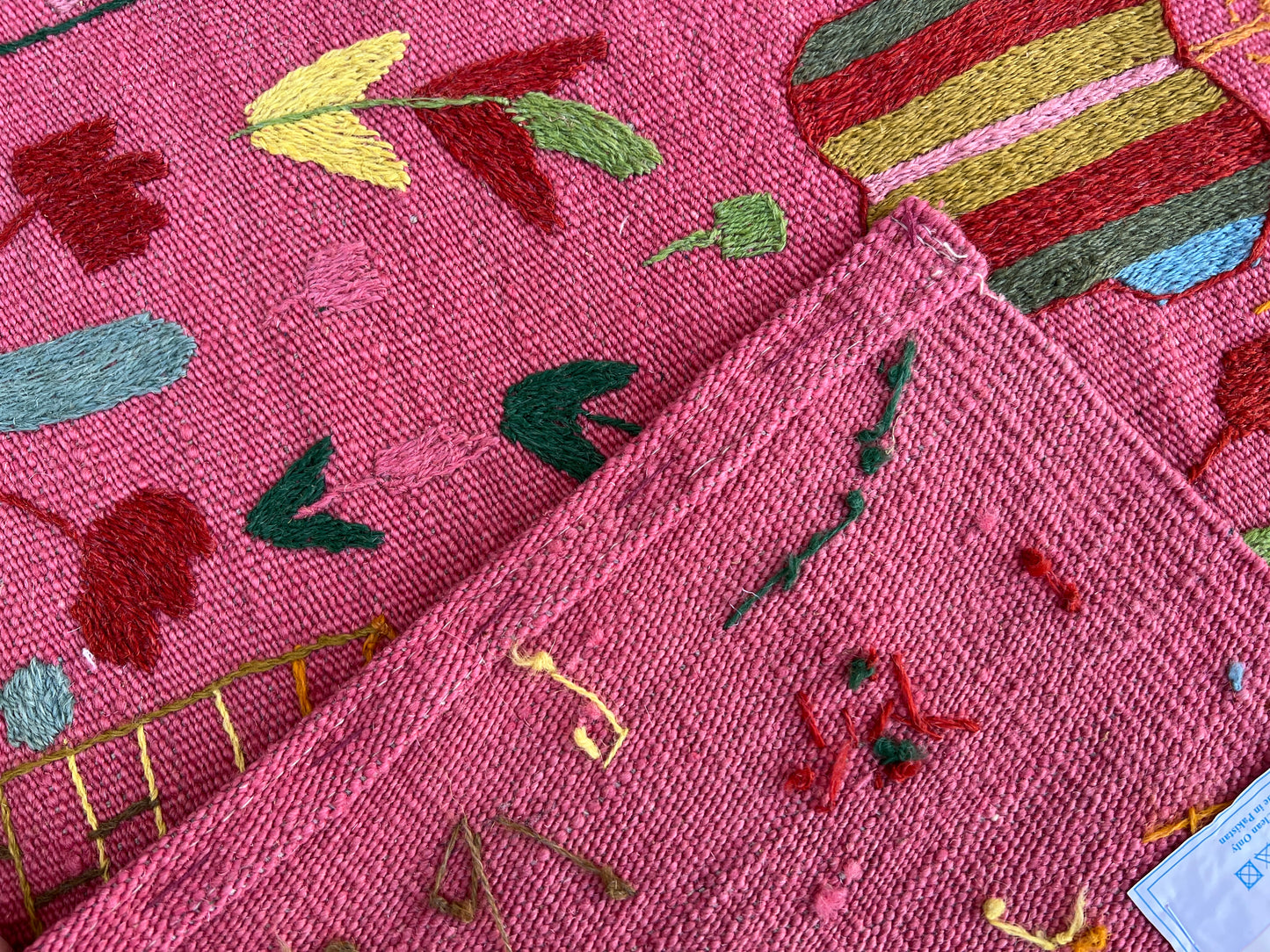 Suzani Vintage Embroidered Kilim
