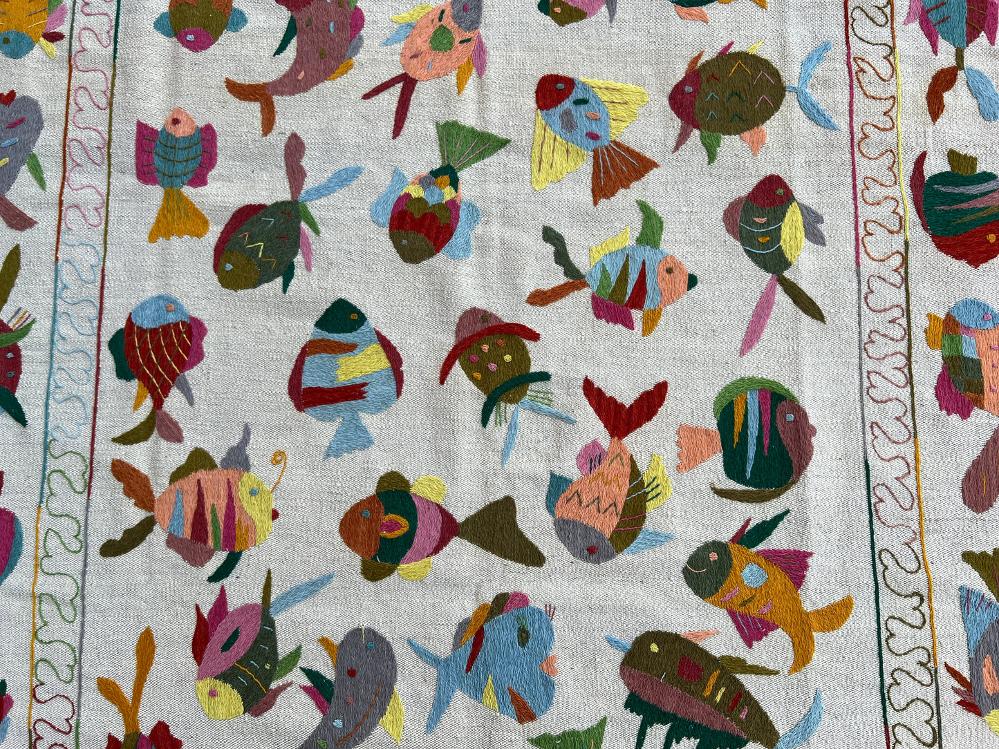 Suzani Embroidered Kilim