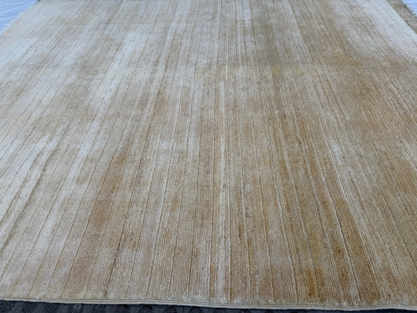 Plain Beige Rug (165x140cm)