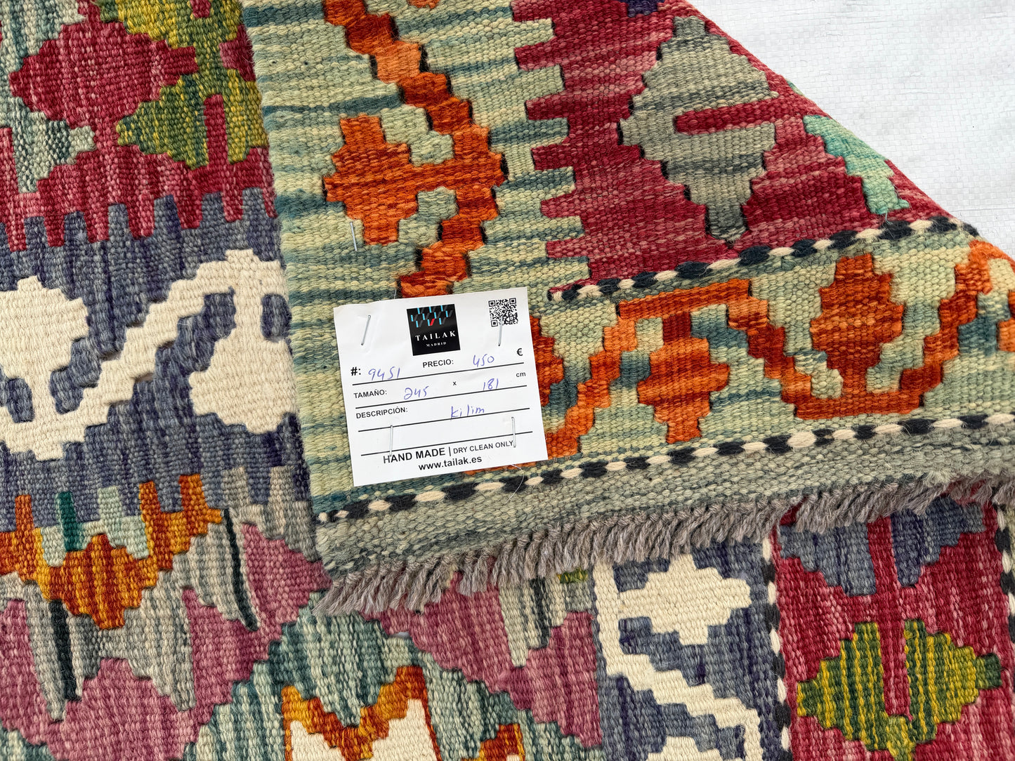 Classic Maimana Kilim 245x181cm