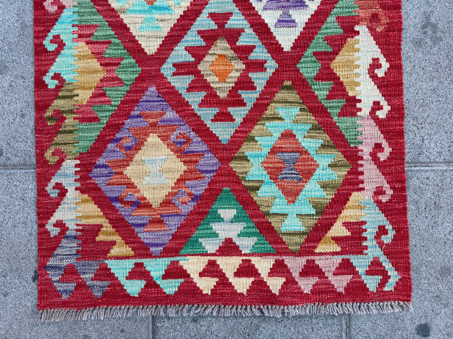 Maimana kilim Runner 243x77cm.