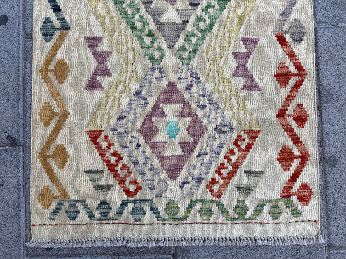 Maimana kilim Runner 243x77cm.