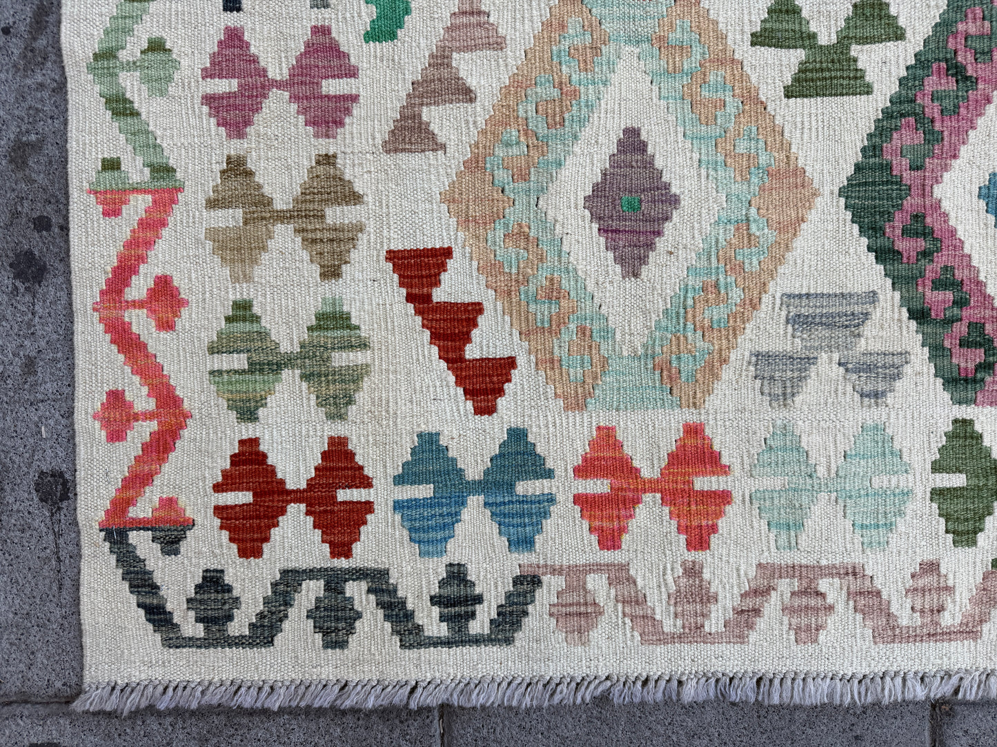 Classic Afghan Maimana Kilim 200x152cm