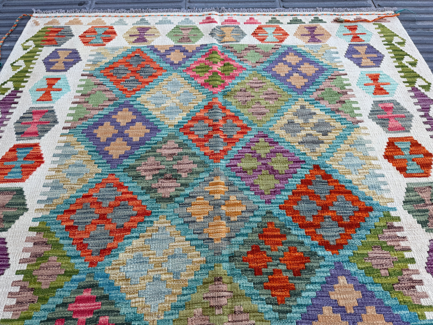 Classic Afghan Maimana Kilim 210x150cm