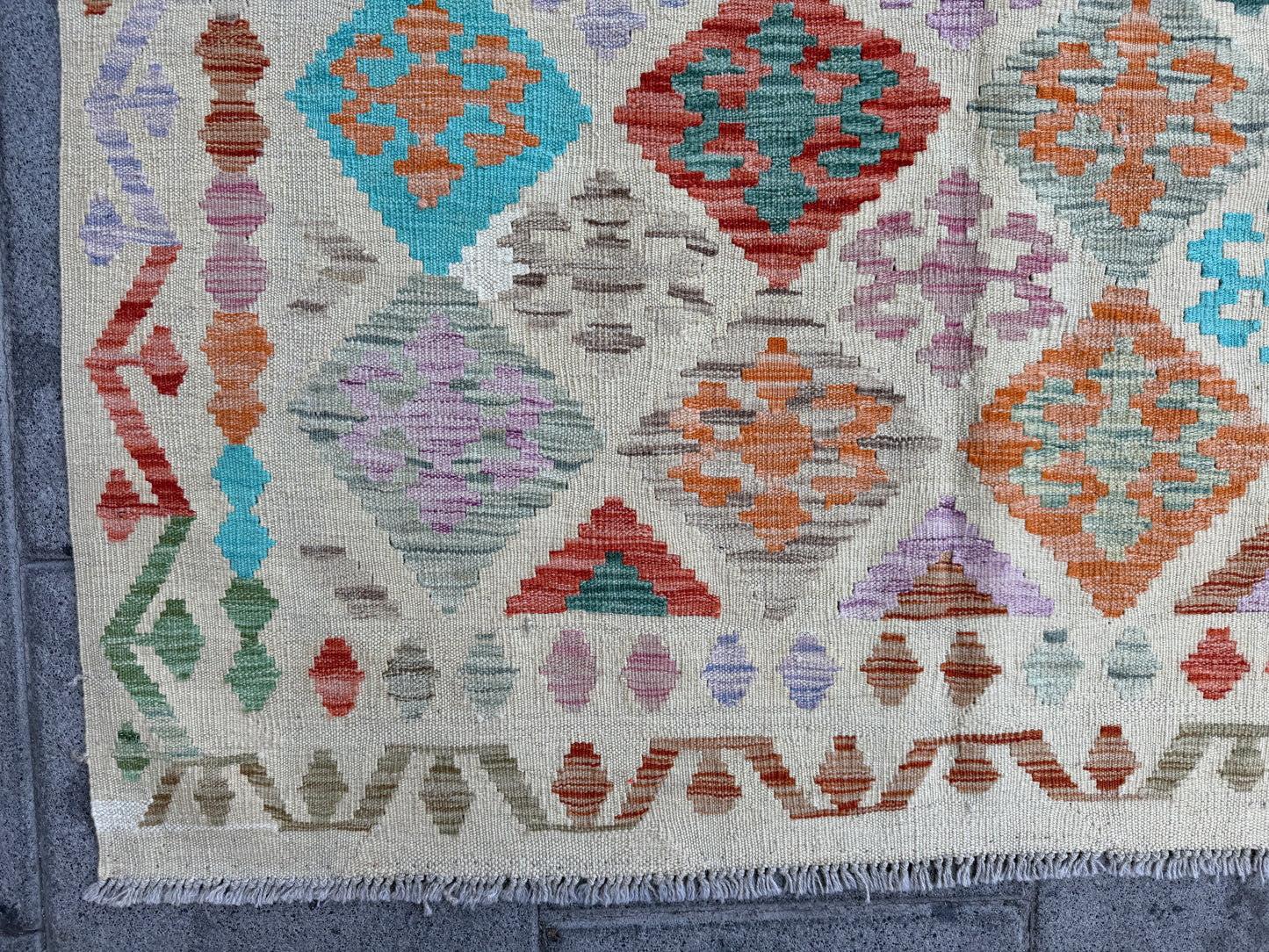 Classic Afghan Maimana Kilim 187x140cm