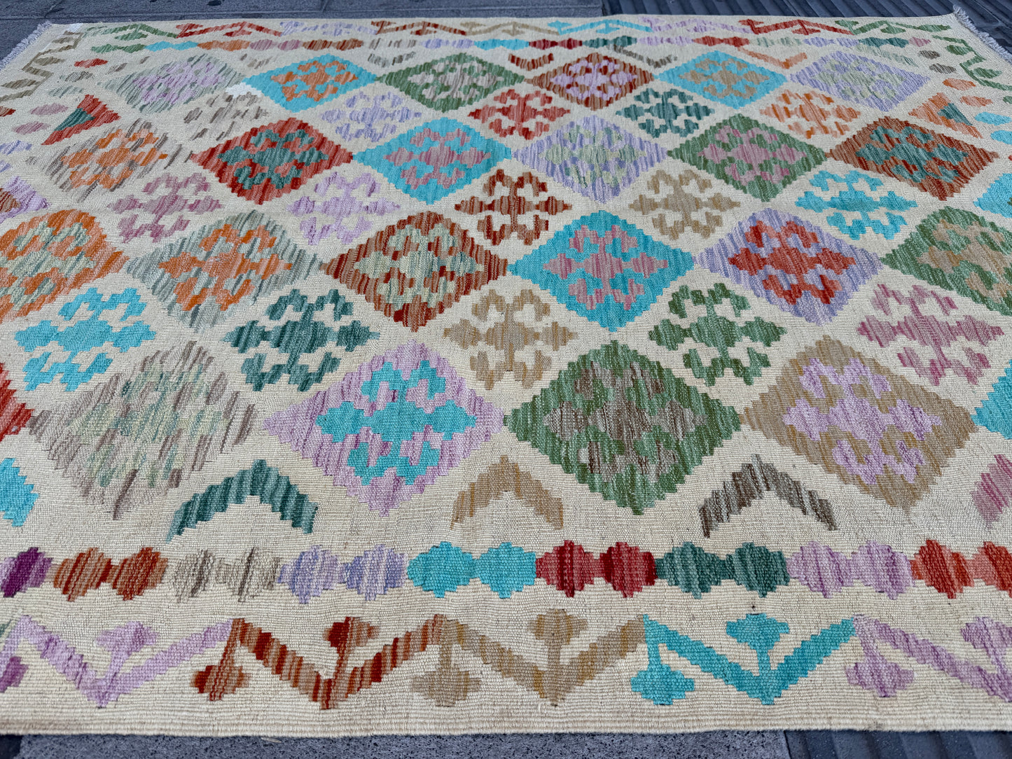 Classic Afghan Maimana Kilim 187x140cm