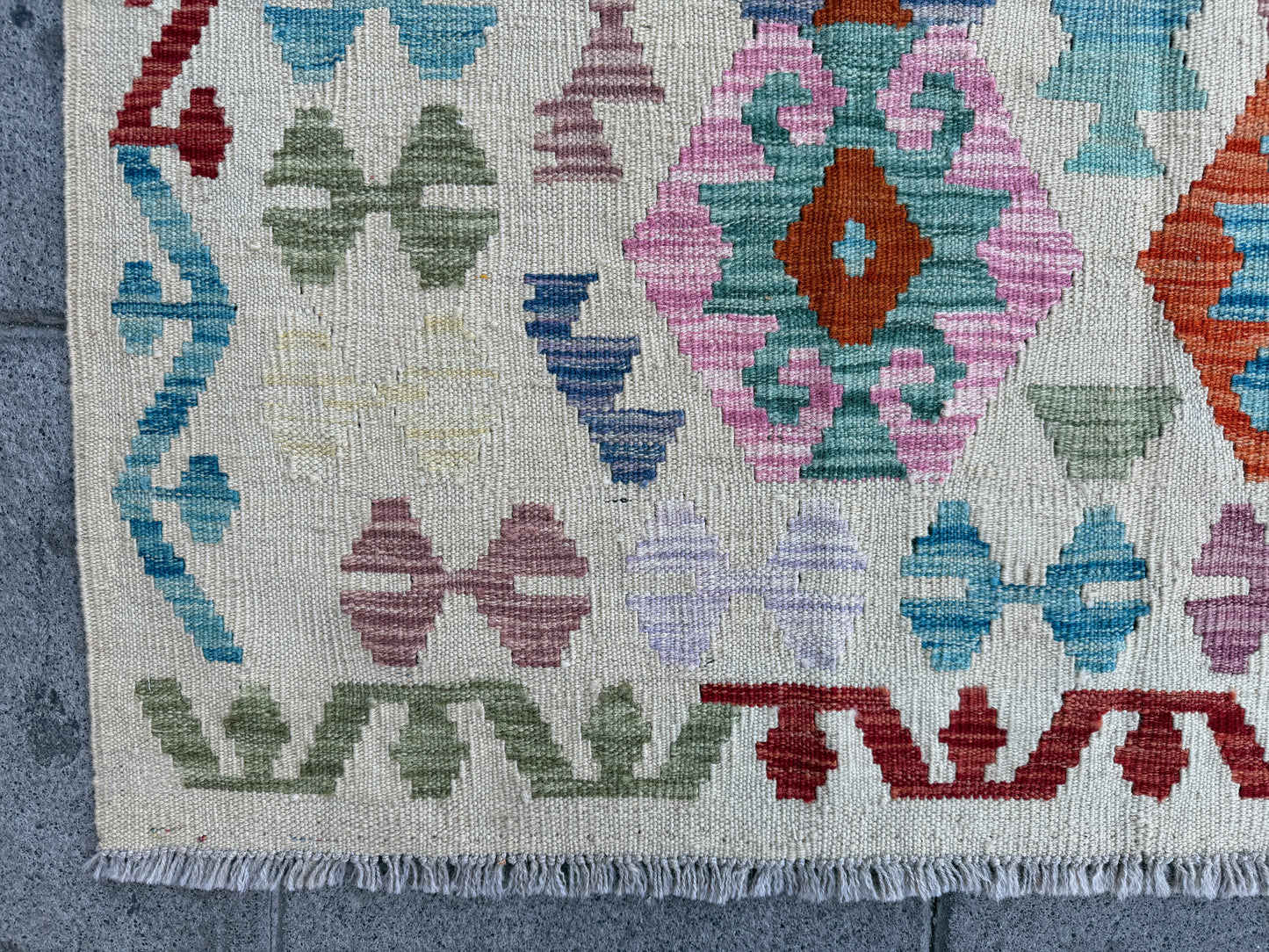 Classic Afghan Maimana Kilim 188x124cm
