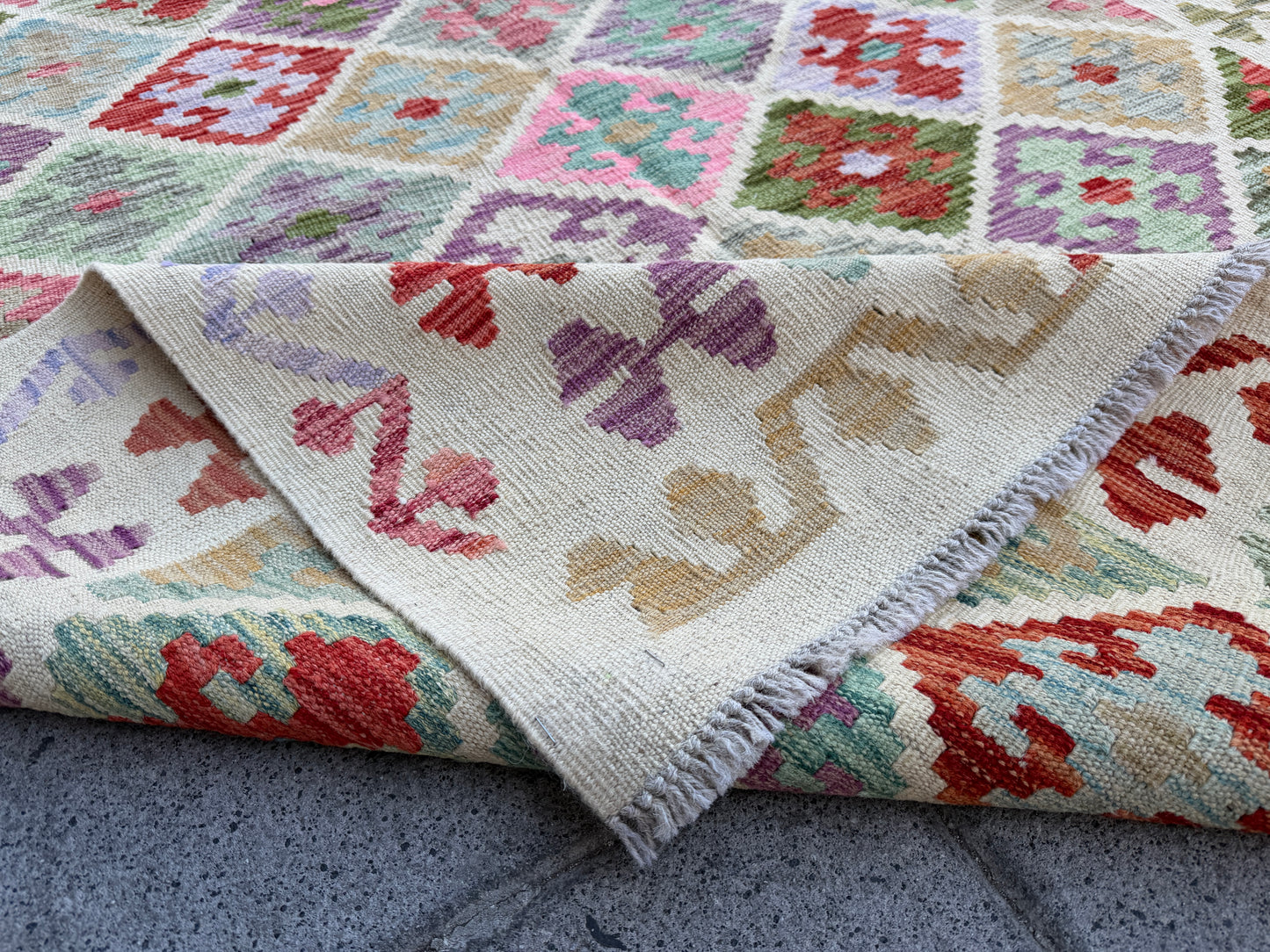 Classic Afghan Maimana Kilim 196x150cm