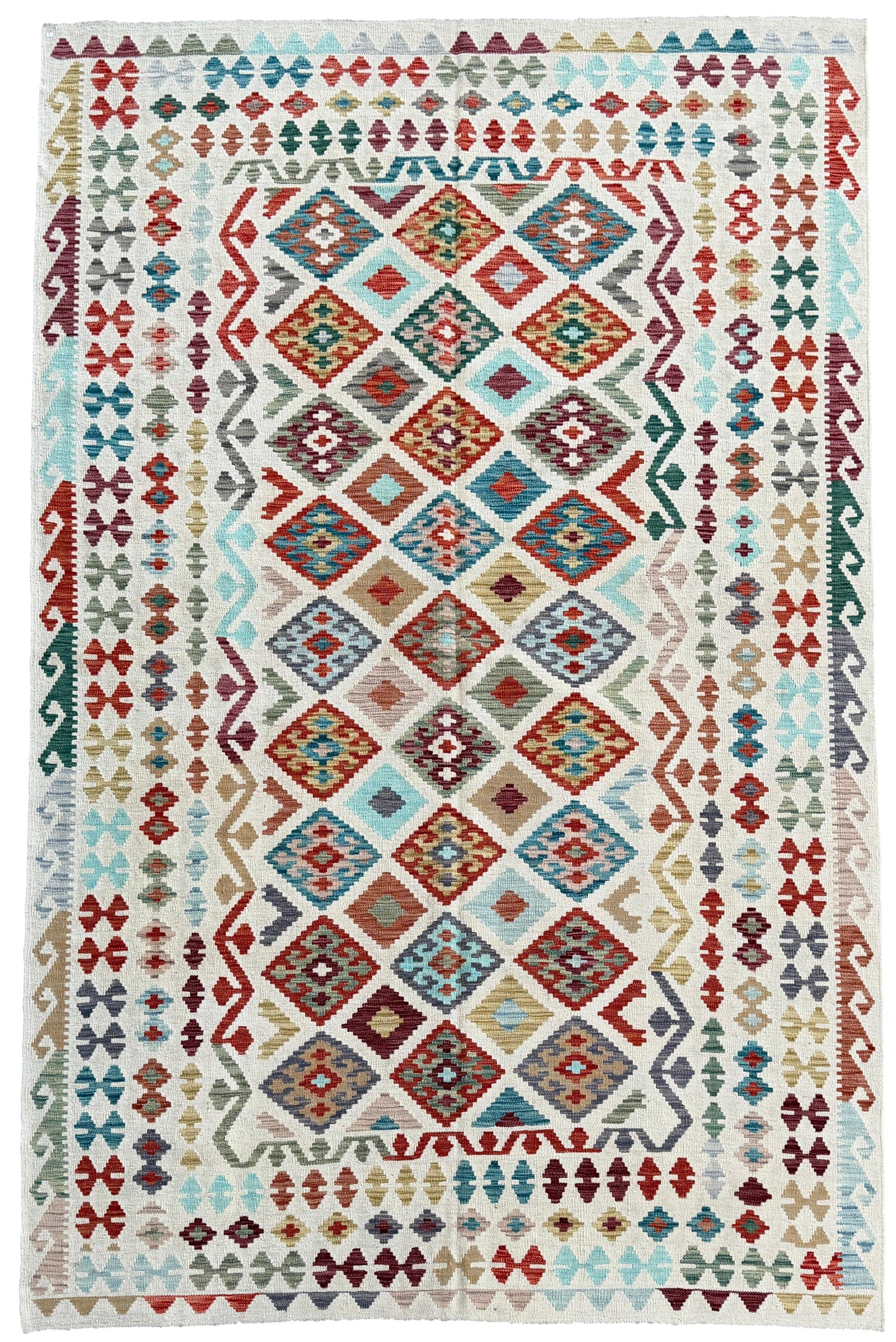 Classic Afghan Maimana Kilim 310x202cm
