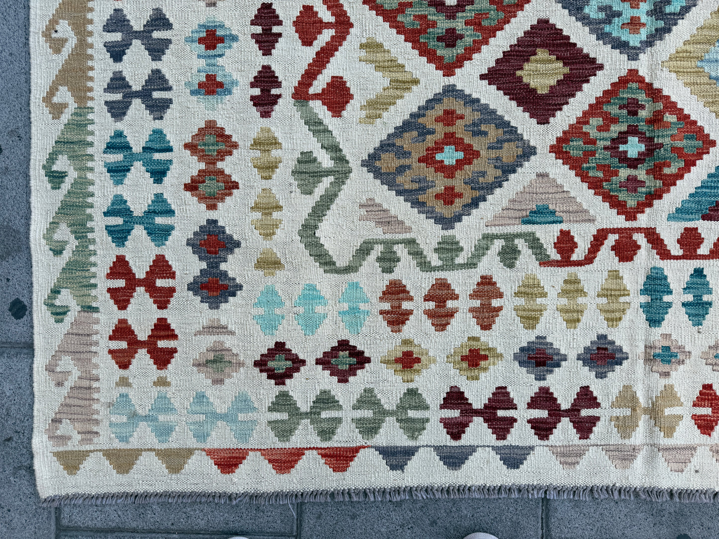 Classic Afghan Maimana Kilim 310x202cm