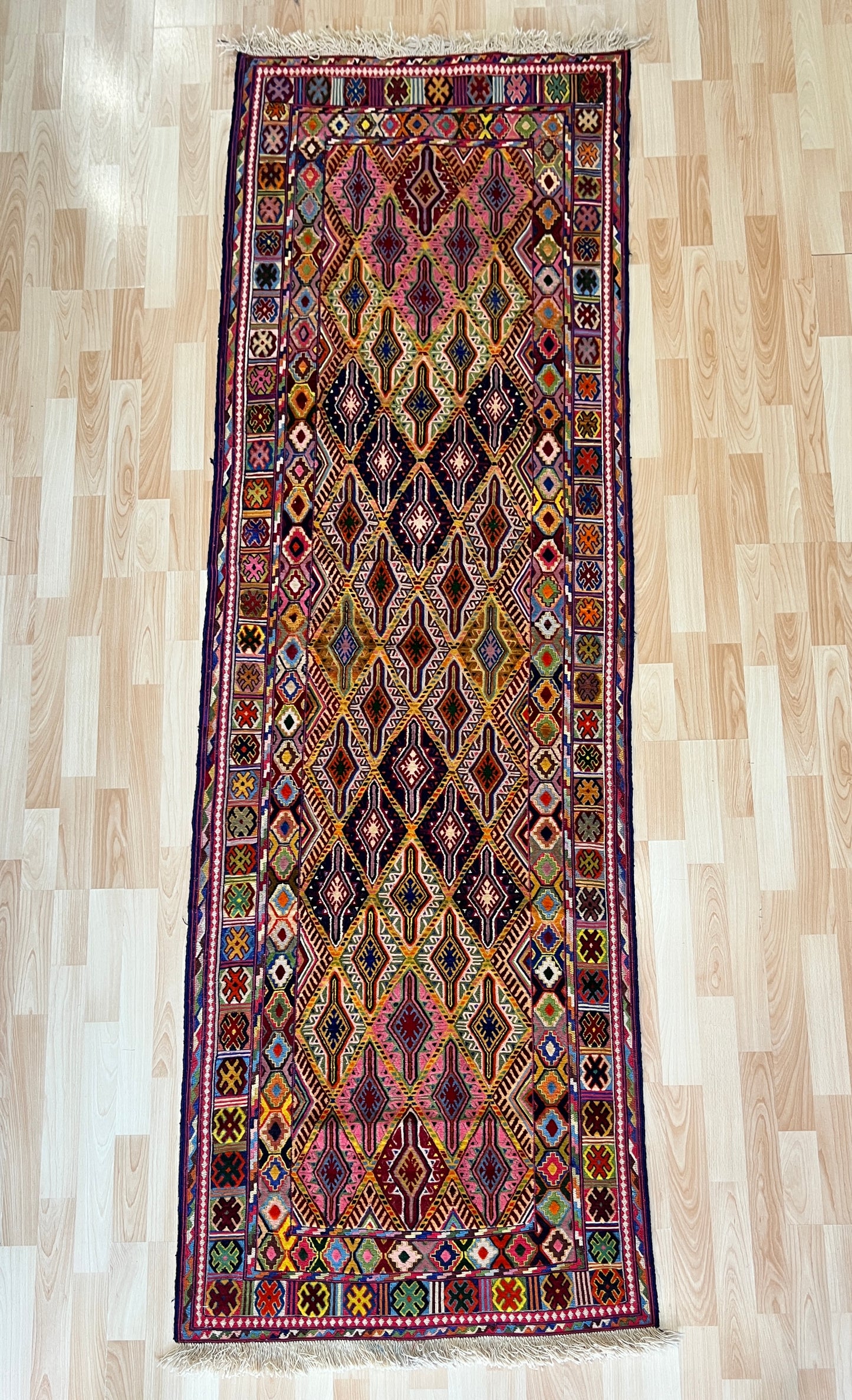 Afghan Tribal Mushwani flat woven kilim