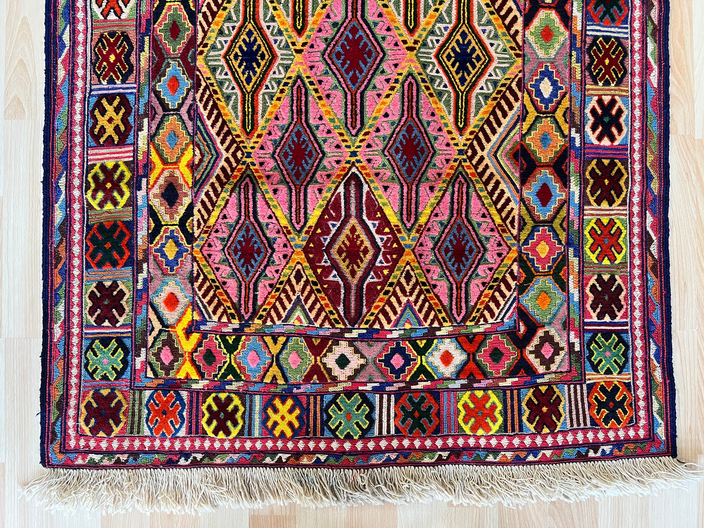 Afghan Tribal Mushwani flat woven kilim
