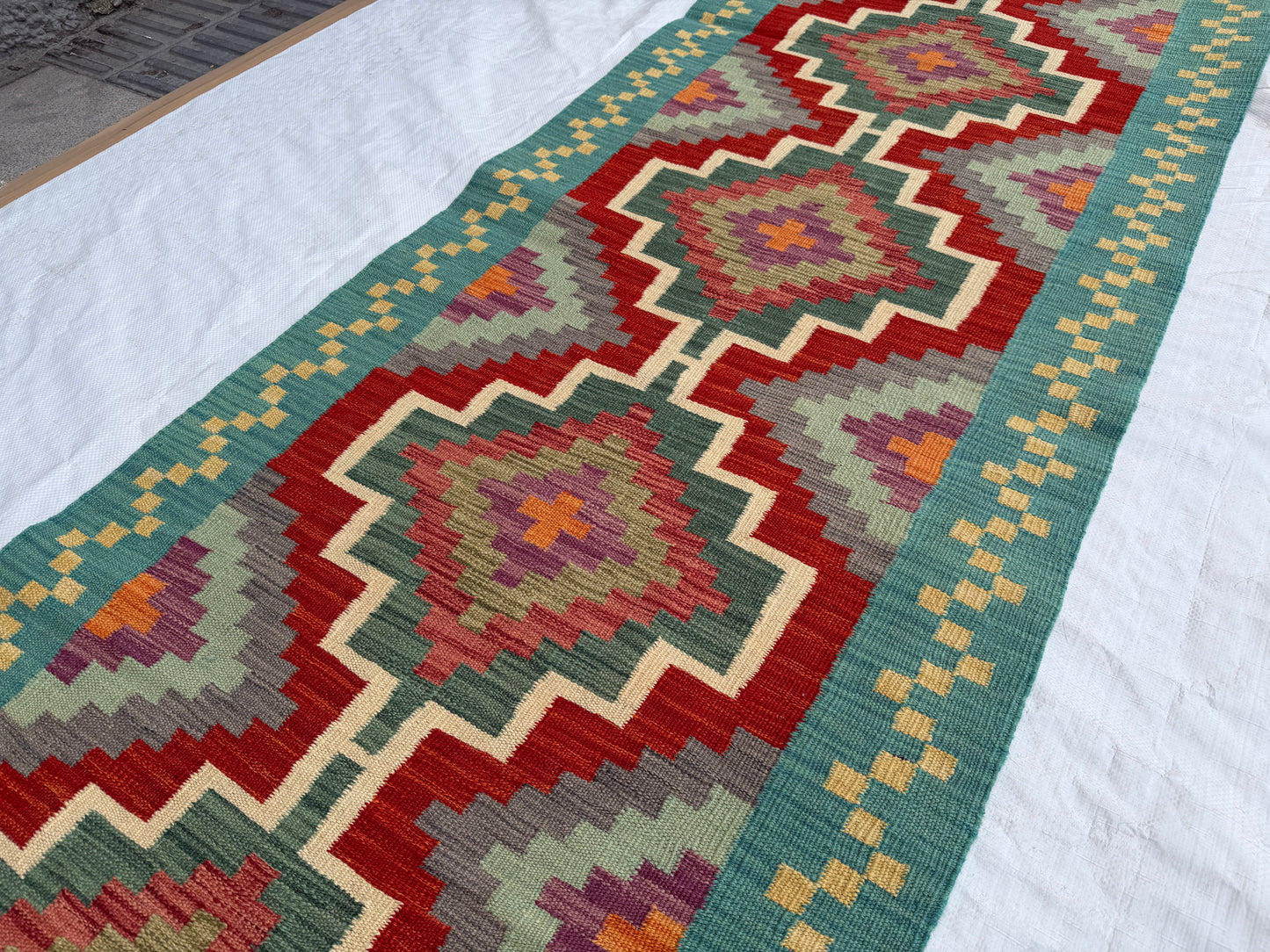 Afghan Miamana kilim Runner 490x84cm.