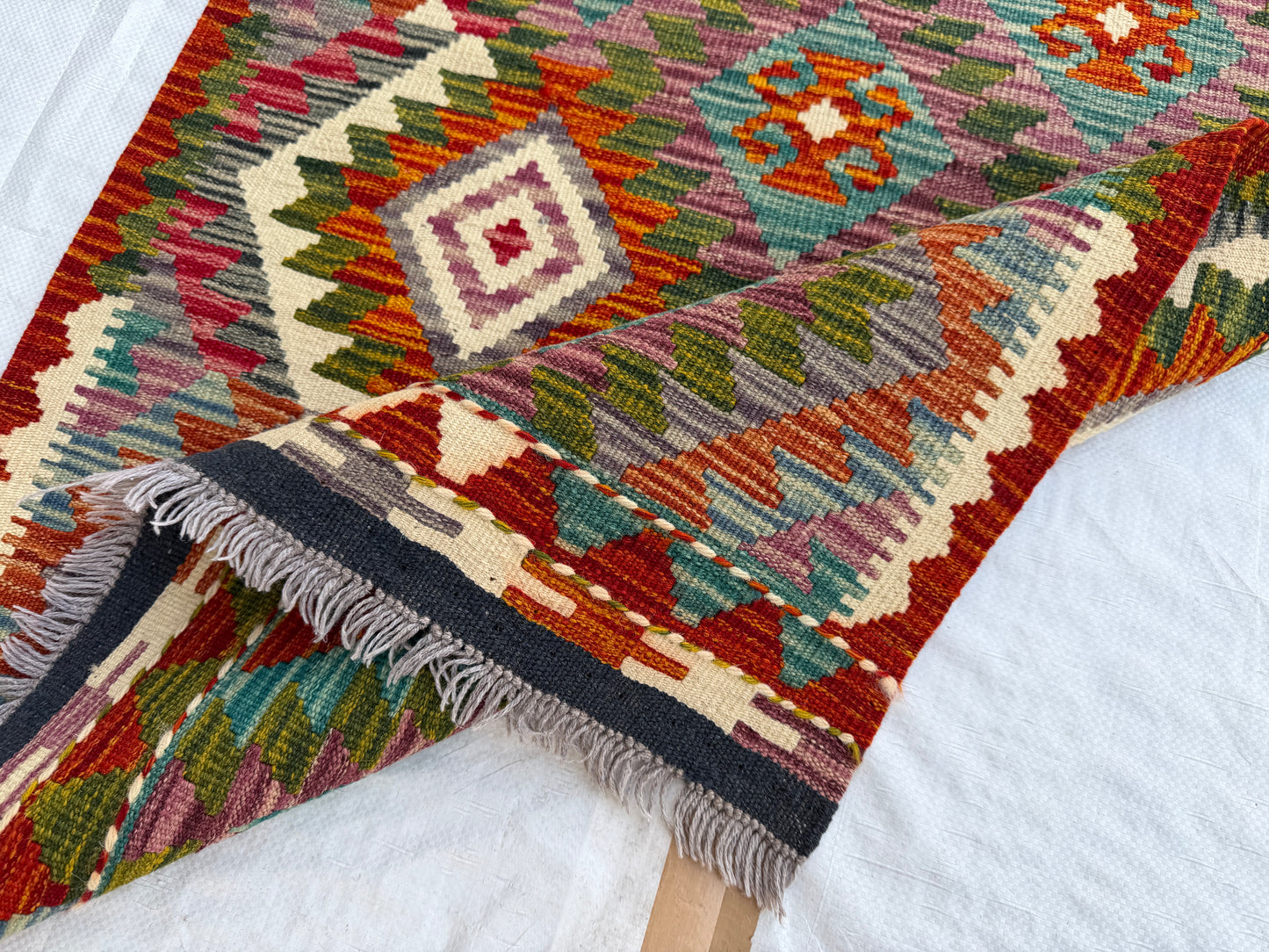 Afghan Miamana kilim Runner 485x75cm.