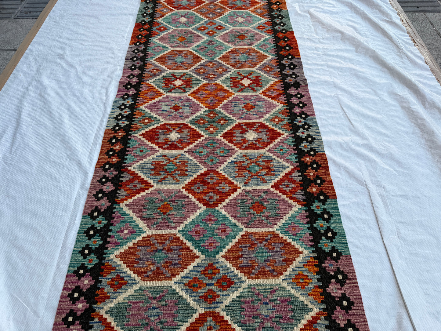 Afghan Miamana kilim Runner 480x85cm.