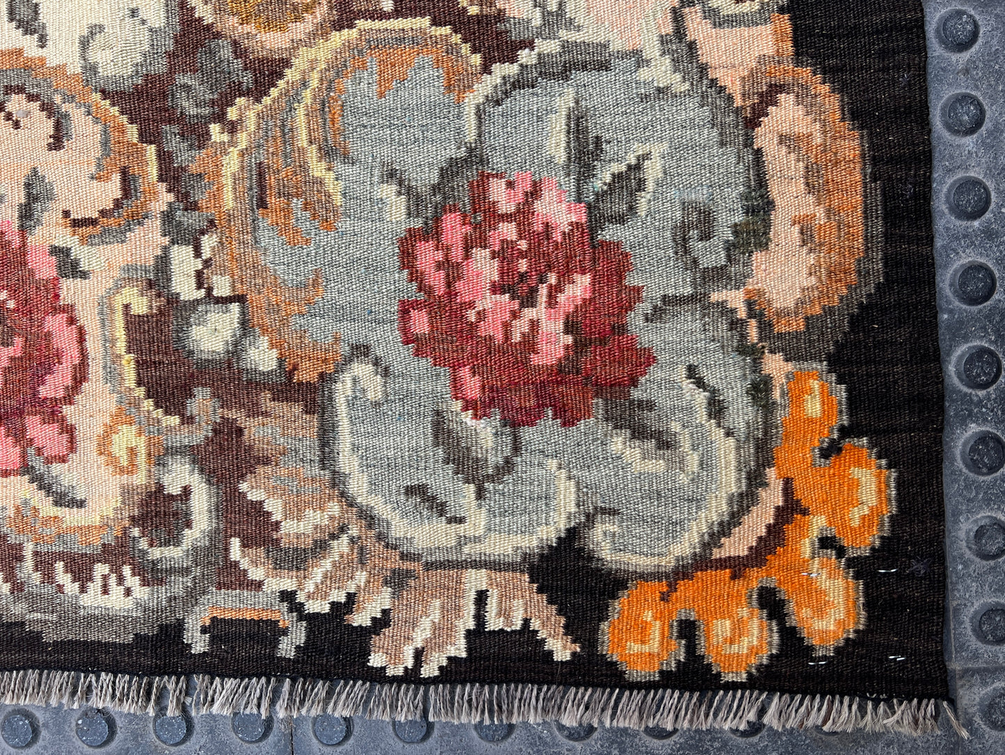 Moldovian Floral Vintage Kilim (293x193cm)