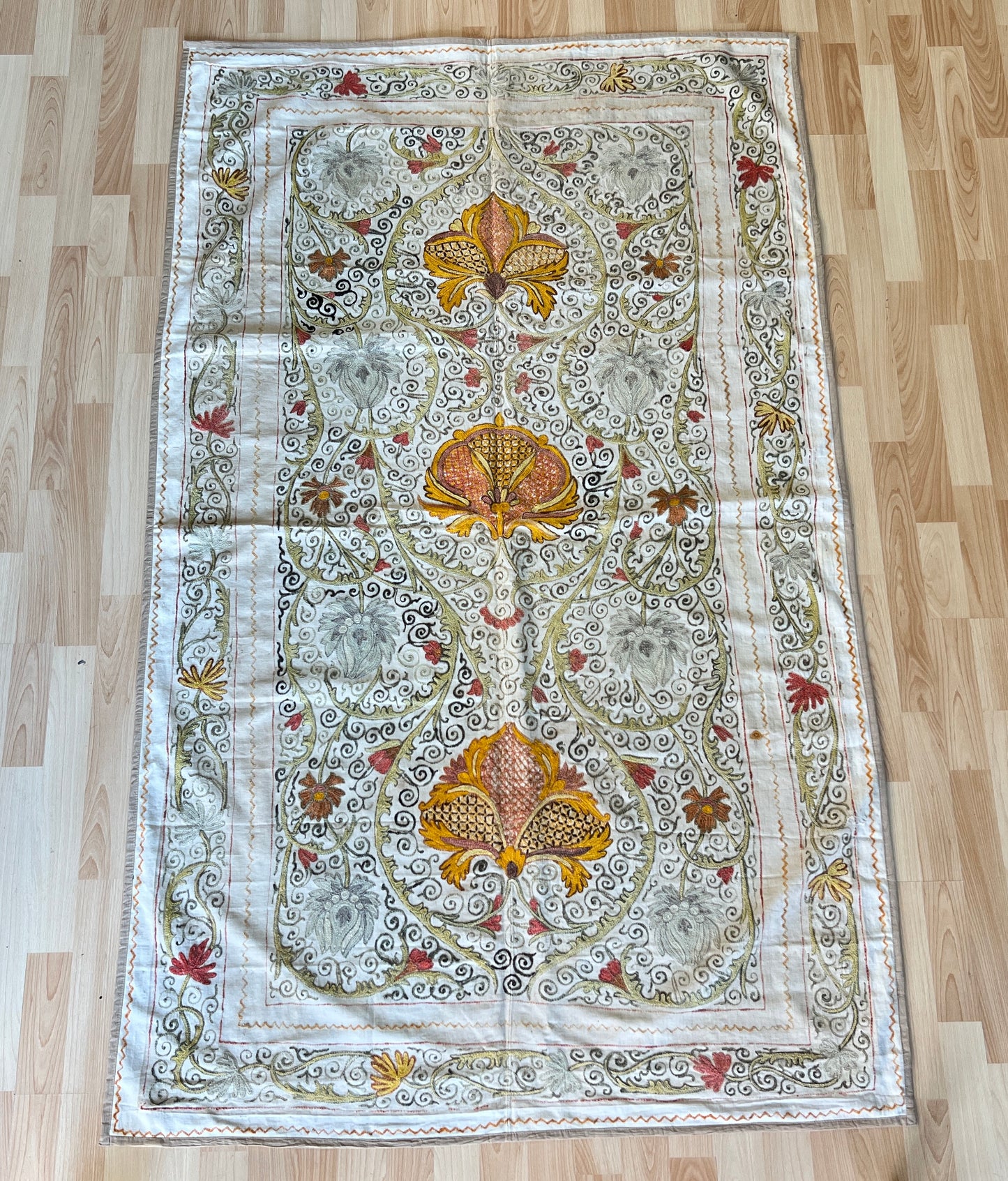 Suzani Hand Embroidered Silk