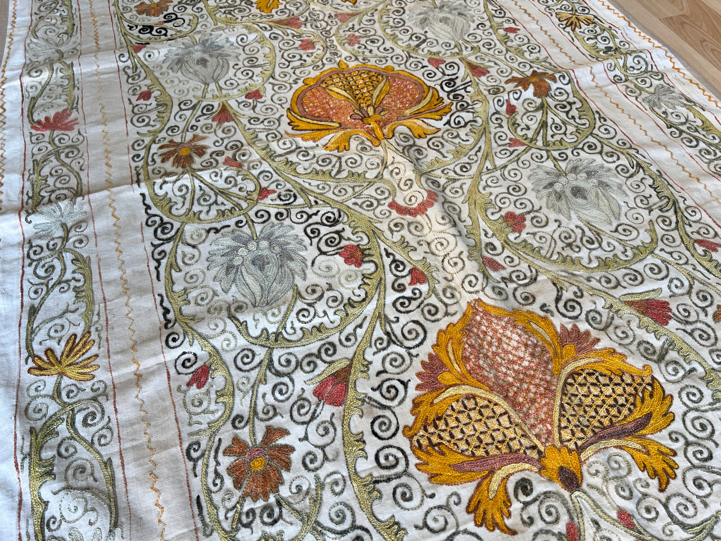Suzani Hand Embroidered Silk